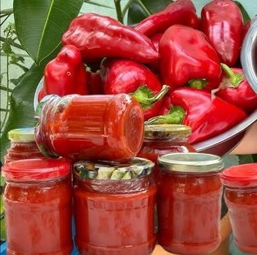 Молочные продукты и яйца: Məhsul: Qırmızı bibərdən hazırlanmış təbii -adjika/pendirlik sous