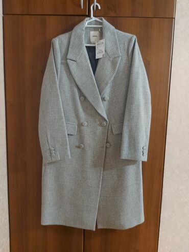 massimo dutti baku qiymetleri: Пальто 2XL (EU 44), цвет - Серый