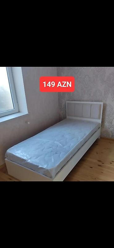 2 neferlik matras: Məhsul: Tək nəfərlik çarpayı + ortopedik döşək - Rəng: ağ korpus — 3
