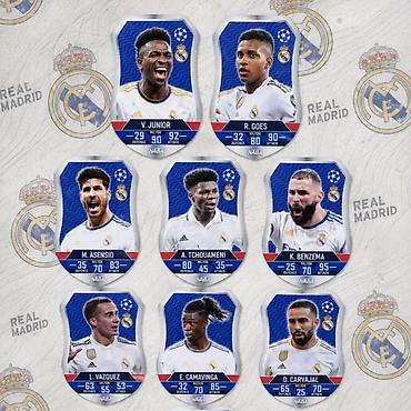 Açıqcalar: Real Madrid futbol kartları kolleksiya — 1