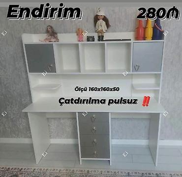 Ev və bağ: Oğlan və qız üçün, Yeni, Siyirməli, Yazı masası, Stulsuz — 5