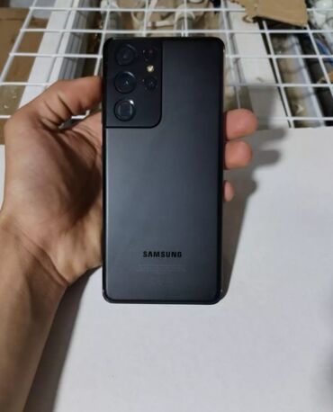 goycay telefon satisi: Samsung Galaxy S21 Ultra 5G, 512 ГБ, цвет - Черный, Две SIM карты