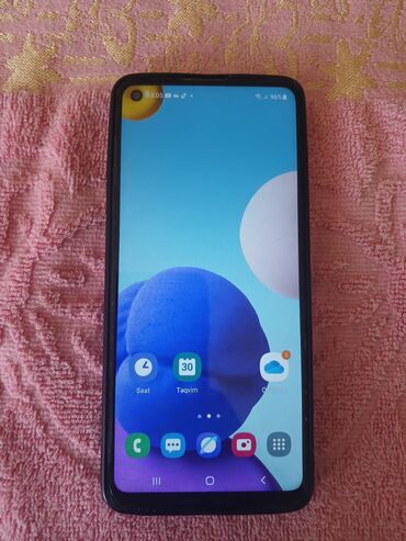 samsung a21s qiymeti optimal: Samsung Galaxy A21S, 32 GB, rəng - Göy, Düyməli, Barmaq izi, İki sim kartlı