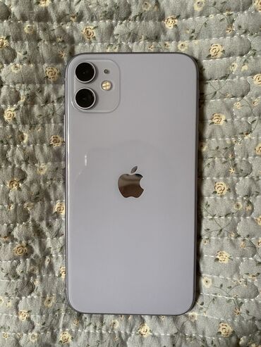 истралная машина полу автамат: IPhone 11, Жаңы, 64 ГБ, Старлайт, Заряддоочу түзүлүш, Коргоочу айнек, Каптама, 77 %