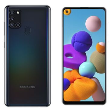 samsung 23: Samsung Galaxy A21S | 64 GB | rəng - Qara | İki sim kartlı