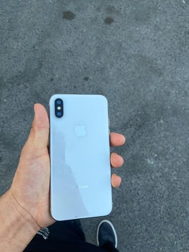 iphone 13 pro 128 ikinci el: IPhone X, 64 GB, Ağ, Qırıq