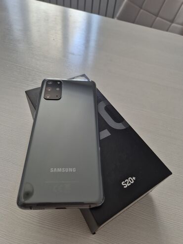 часы appl: Samsung Galaxy S20 Plus, Колдонулган, 128 ГБ, түсү - Боз, 2 SIM
