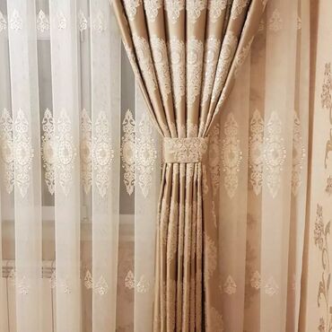 Pərdə və tüllər: Türkiyə istehsalı pərdələri - 1 metrəsi 15 - 20 - 25 manat, Modern — 17