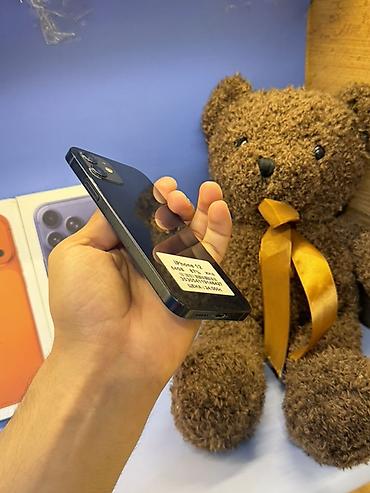 true: IPhone 12, Б/у, 64 ГБ, Черный, Защитное стекло, Зарядное устройство, В рассрочку, 87 % — 6