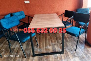 Masa və oturacaq dəstləri: Mətbəx üçün, Yeni, Açılmayan, Dördbucaq masa — 8