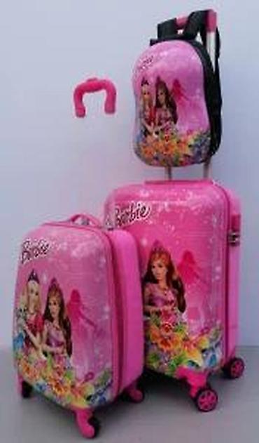Rančevi, torbe i koferi: Dečiji kofer i ranac sa Barbie motivom – set za putovanja - Dizajn — 19