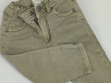 jeansy panterka: Denim pants, 9-12 months, condition - Very good