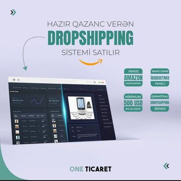 etir biznes: Online Qazanclı Dropshipping sistemi satılır. 1000 $ - Biznesin Satış