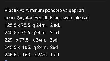 Şüşə paketlər – müxtəlif ölçülərdə - İkiqat şüşə paketlər (alüminium at lalafo.az — 3 Şüşə paketlər – müxtəlif ölçülərdə - İkiqat şüşə paketlər (alüminium — 3