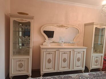 Qonaq otağı üçün, İşlənmiş, Açılan, Künc masa, 6 stul