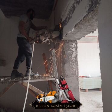 Beton işləri: Beton kəsmə beton deşmə xidməti Karot - HILTI DD 200 / 350 ilə 25 ° — 11