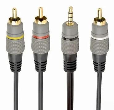 Kablovi za telefone: CABLEXPERT stereo A/V kabl – 3.5 mm TRRS (4-polni) na 3x RCA (video + — 4