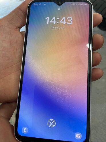 samsung firmasi: Samsung Galaxy A34 5G, 128 ГБ, цвет - Серебристый, Отпечаток пальца, Две SIM карты
