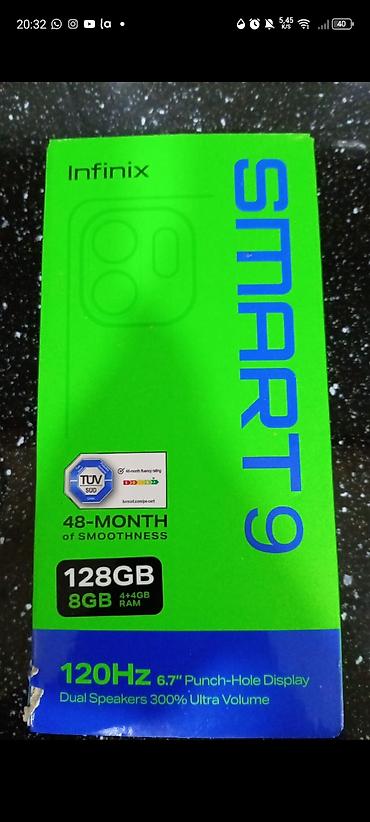 simsiz wifi modem: Infinix Smart 9 HD, 128 GB, rəng - Boz — 3
