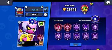 Brawl stars hesapı satılır çox təcili ucuz qiymətə 27448 kupa 75