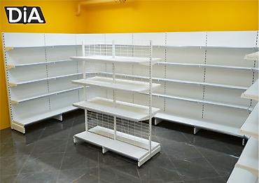 Торговый стеллаж металлическая полка для магазина, железная мебель at lalafo.kg Торговый стеллаж металлическая полка для магазина, железная мебель