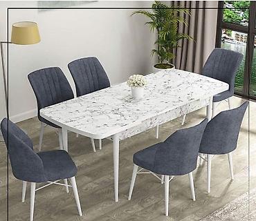 Masa və oturacaq dəstləri: Mətbəx üçün, Yeni, Açılan, Dördbucaq masa, 4 stul -da lalafo.az — 17 Masa və oturacaq dəstləri: Mətbəx üçün, Yeni, Açılan, Dördbucaq masa, 4 stul — 17