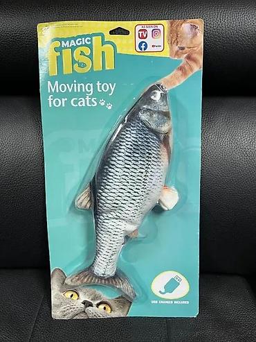 Oprema za kućne ljubimce: MAGIC FISH – pokretna interaktivna igračka za mačke - Imitira pokrete — 2
