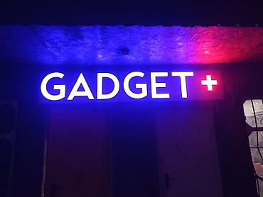 cool: Световая вывеска «GADGET+» - Тип: наружная светодиодная вывеска с — 1