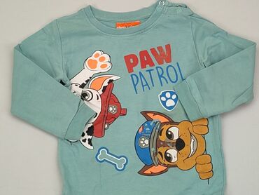 krótki granatowy sweterek: Bluza, Nickelodeon, 2-3 lat, 92-98 cm, stan - Zadowalający