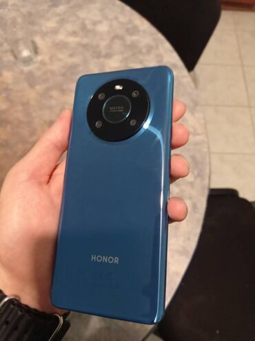 telfonlar işlənmiş: Honor X9, 128 ГБ, цвет - Голубой, Отпечаток пальца