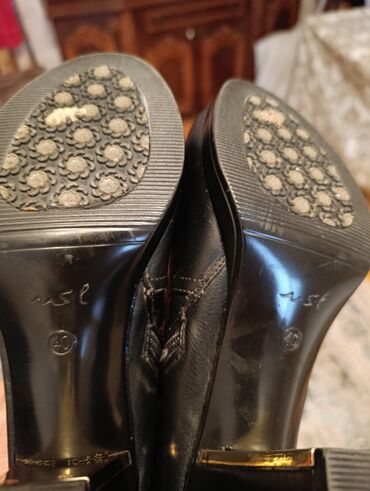 Botinka və botilyonlar: Ölçü: 40, rəng - Qara, İşlənmiş — 10