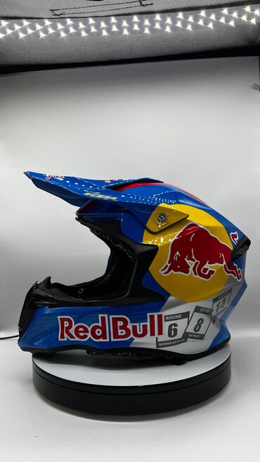 шлем кросс: Кроссовый Мотошлем RedBull
Цвет синий
шлем