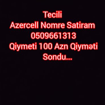 bakcell elaqe telefonlari: Nömrə: ( 050 ) ( 9661313 ), İşlənmiş