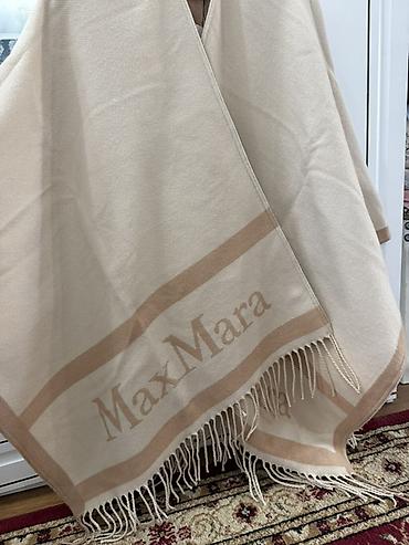 Пончо: Пончо/плед MaxMara из кашемира и шерсти - Бренд: MaxMara (ярлык и — 2