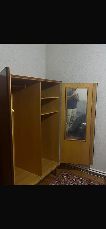 Ev və bağ: Taxta paltar şkafı - Klassik dizaynlı, iki qapılı paltar şkafı - — 1