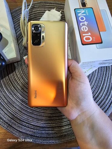 redmi note 10 ekran qiymeti: Xiaomi Redmi Note 10 Pro, 128 GB, rəng - Narıncı, 
 Barmaq izi, Face ID, Sensor