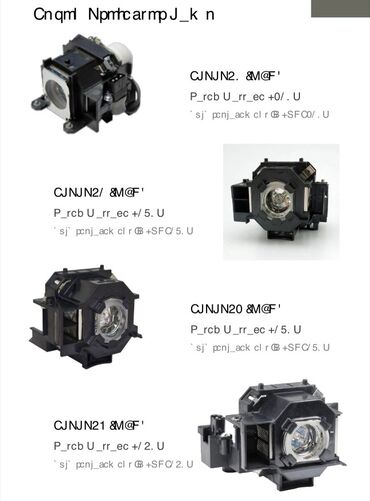 Lampalar: Məhsul: Proyektor üçün orijinal “bare bulb” lampalar Brendlər və — 29