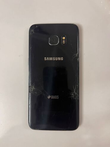 samsung j5 prime: Samsung Galaxy S7 Edge, 32 GB, rəng - Qara, Qırıq, Sensor, Barmaq izi