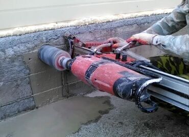 чистый дом: Алмазное бурение отверстий в бетоне/кирпиче - Профессиональное сухое