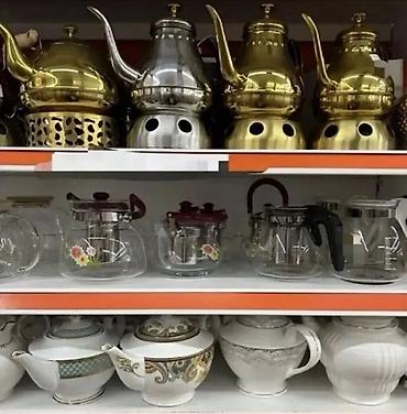 Çaydanlar: Məhsul: Mis/Metal samovar və çaydan dəsti - Klassik şərq üslubunda — 2