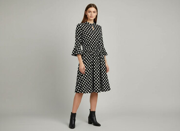 sukienki kopertowe na wesele dla puszystych: Sukienka damska, rozmiar S