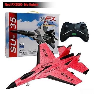 Oyuncaqlar: Pultlu təyyarə "SU-35 fx820 (Qırmızı) 057T22"Pultlu Təyyarə SU-35 — 1