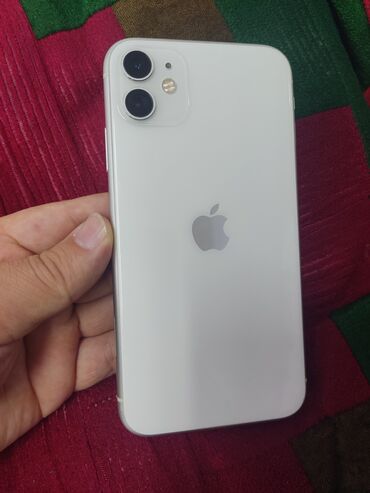 телефоны по 5000: IPhone 11, Б/у, Белый