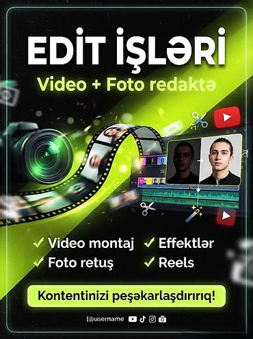 ремонт телевизоров lg: Edit işləri – Video və Foto redaktə xidməti Təklif olunanlar: - Video — 1