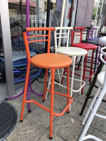 Restoran mebeli: Bar oturacaqlari zavod istehsalidir qalin demirlidir oturacaq hisse — 15