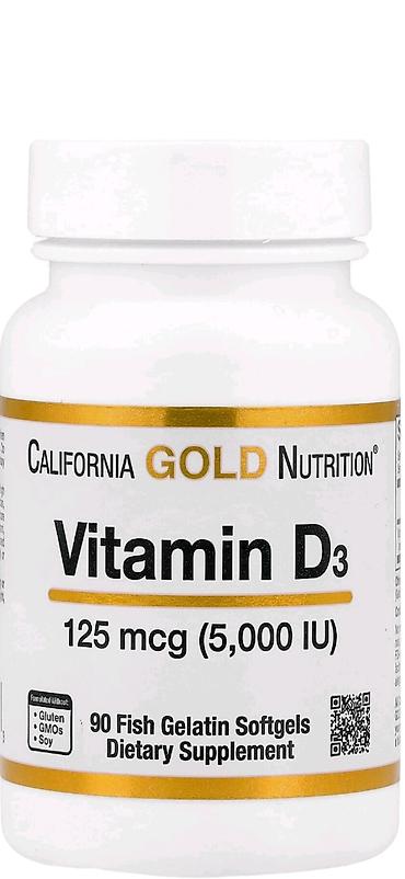 Məhsul: California Gold Nutrition – Vitamin D3 Dozaj: 125 mcg (5,000