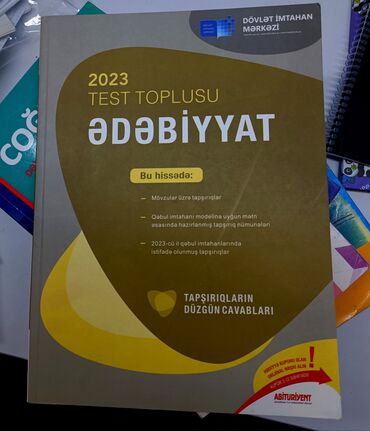 Testlər: Ədəbiyyat Testlər 11-ci sinif, DİM, 1-ci hissə, 2023 il