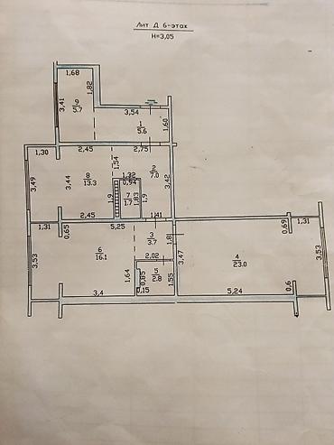 Продажа квартир: 3 комнаты, 79 м², 106 серия улучшенная, 6 этаж — 2