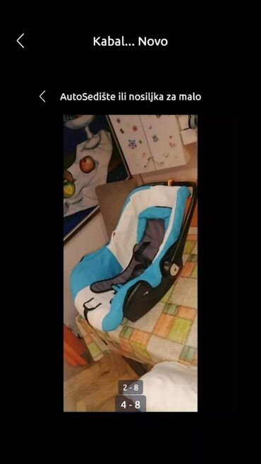 Autosedišta: Auto Sedište ili Nosiljka za dete LORELI ispravno do 13 kg univerzal — 9