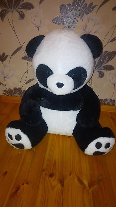 niva oyuncaq: Böyük ölçülü panda plyuş oyuncağı - Rəng: klassik qara-ağ - Material — 2